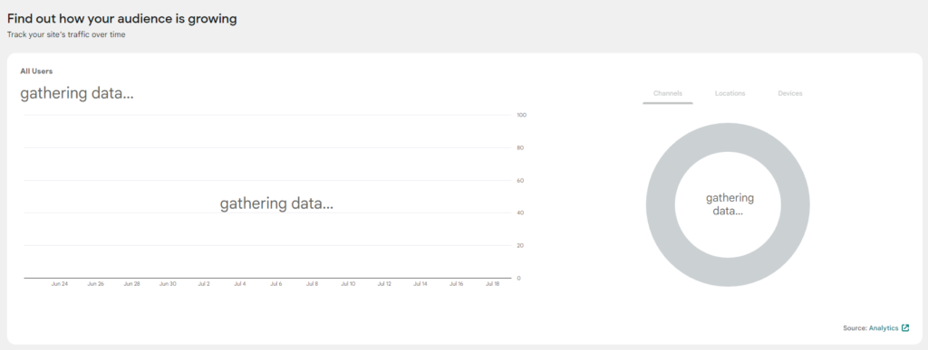 Gathering Data notice