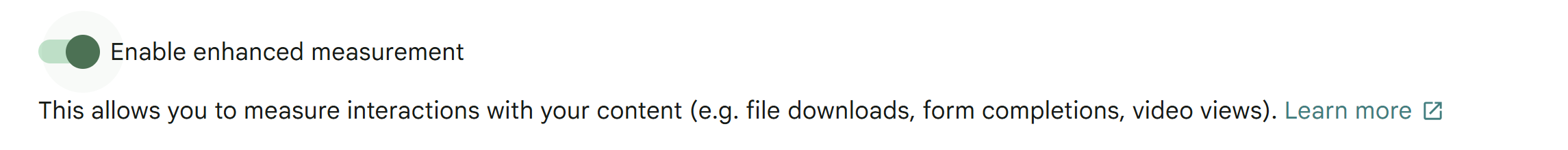 enhanced measurement setup