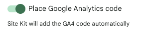 Place Google Analytics 4 code