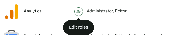 The Edit roles icon