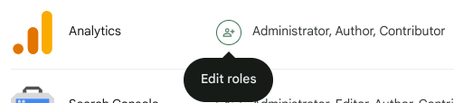 The Edit roles icon