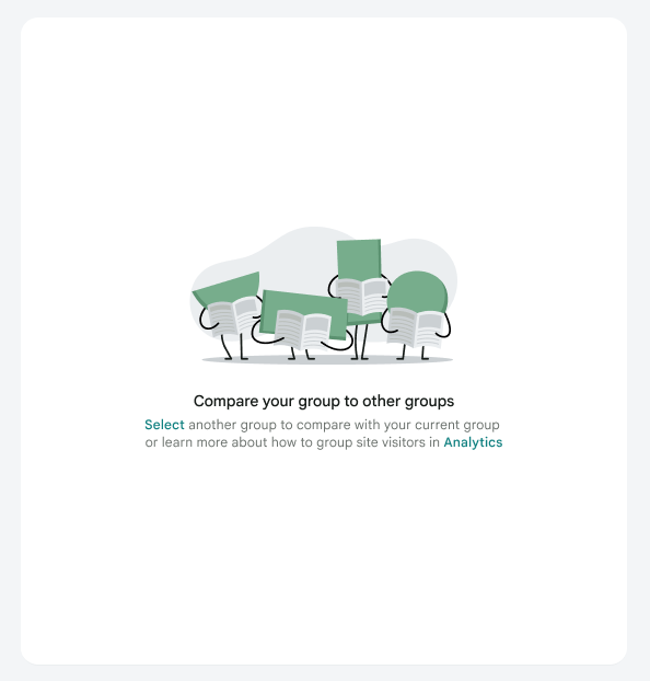 A screenshot of the compare your groups placeholder