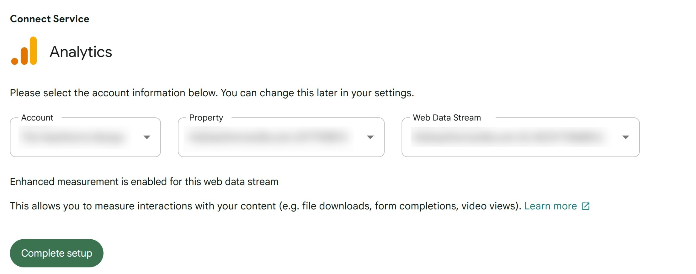 Configuring Analytics